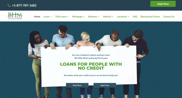 BHM Financial — Car loans up to $15 000