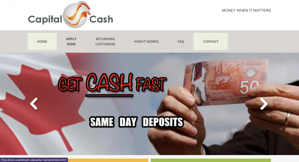 Capital Cash – Loans up to $1 500